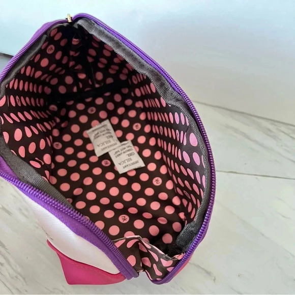 Nikky By Nicole Lee Large Oval Makeup Pouch Cosmetic Bag Best Friends - Picture 5 of 6